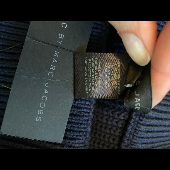 Marc Jacobs Blue Ribbed Sweater Pencil Skirt NEW M - Picture 6 of 11